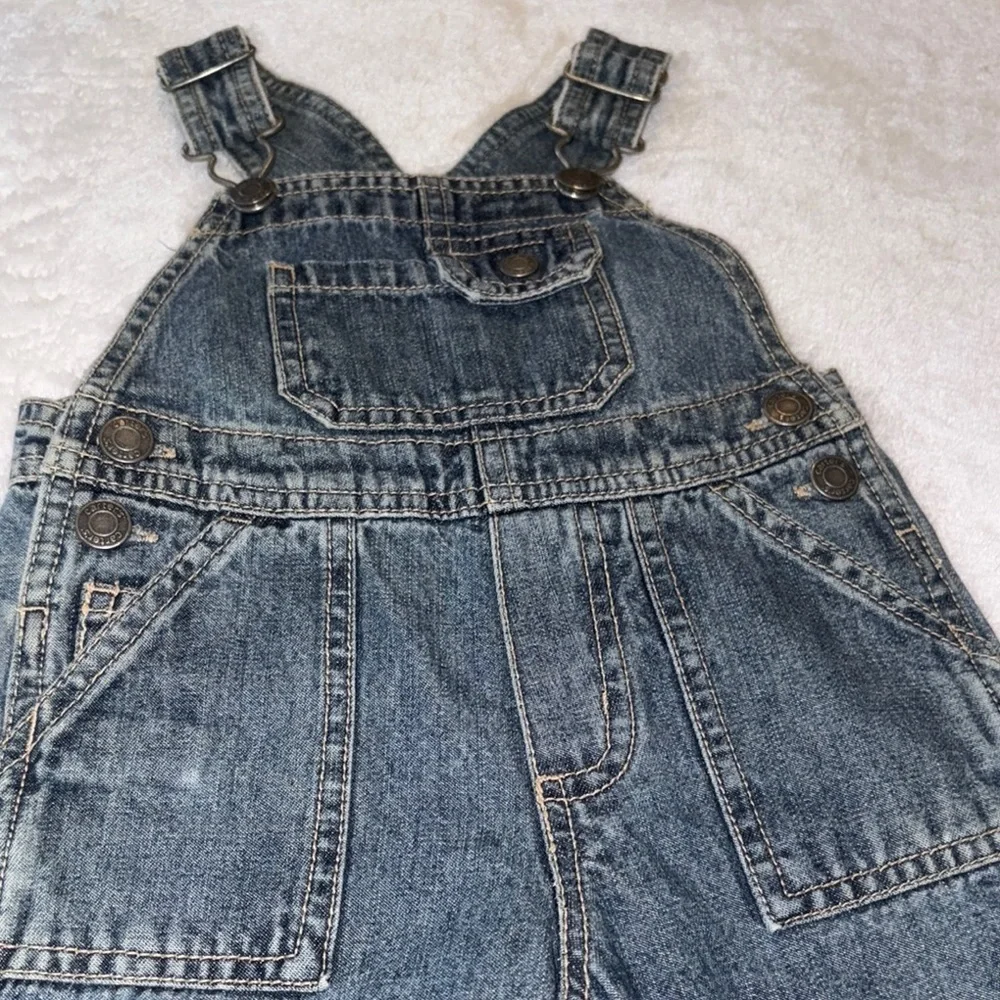Vintage Gently Loved Denim Boys “FOOTBALL” Overalls by Carter’s